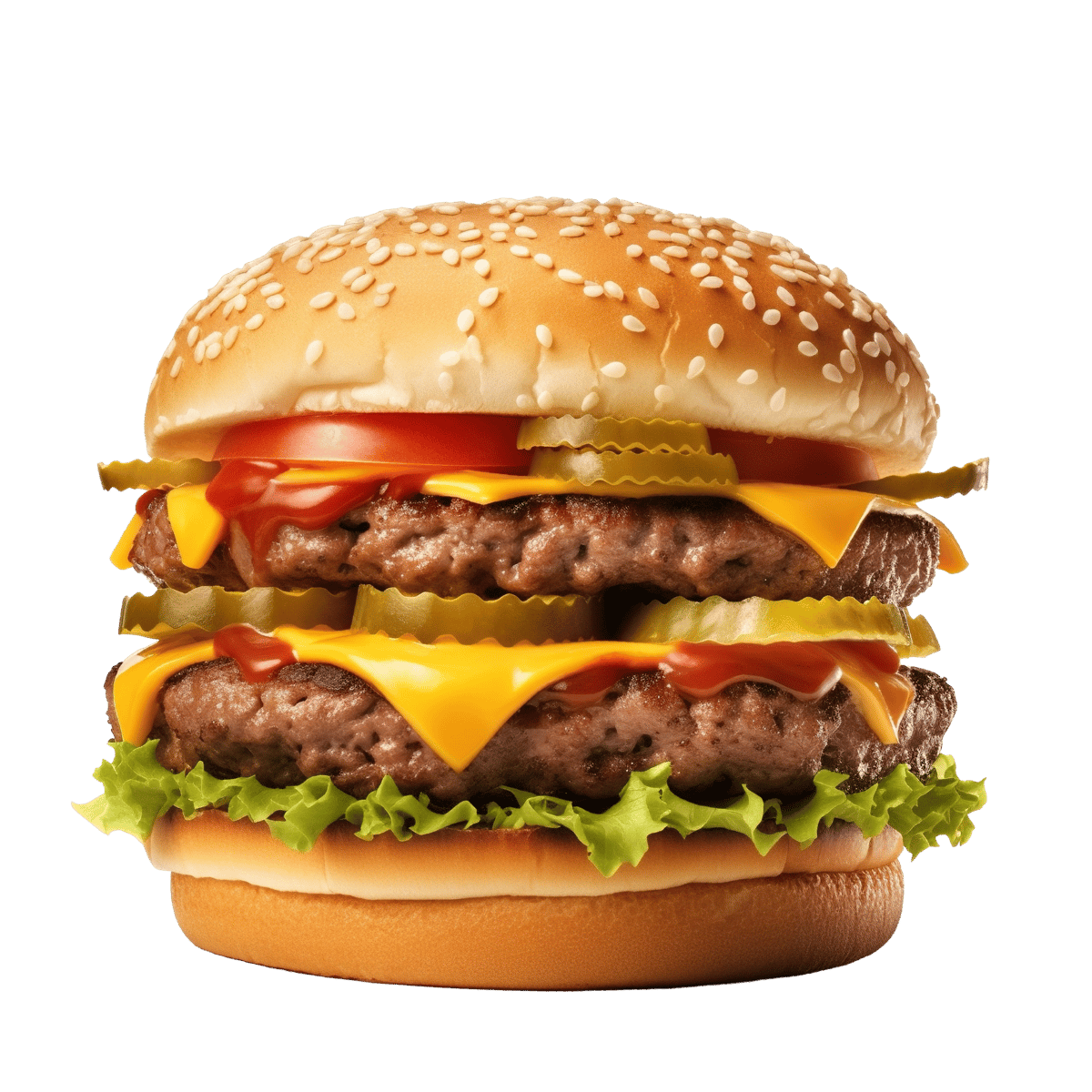 double patty burger