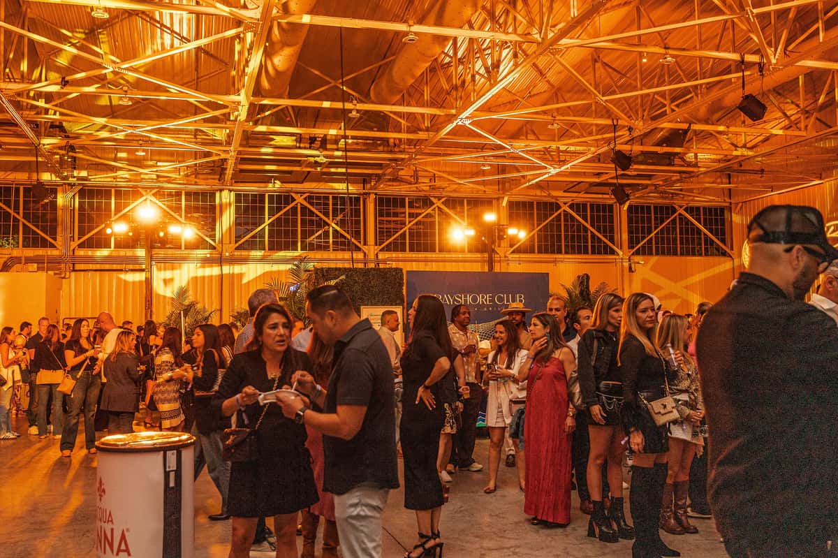 inside of sunset feast event