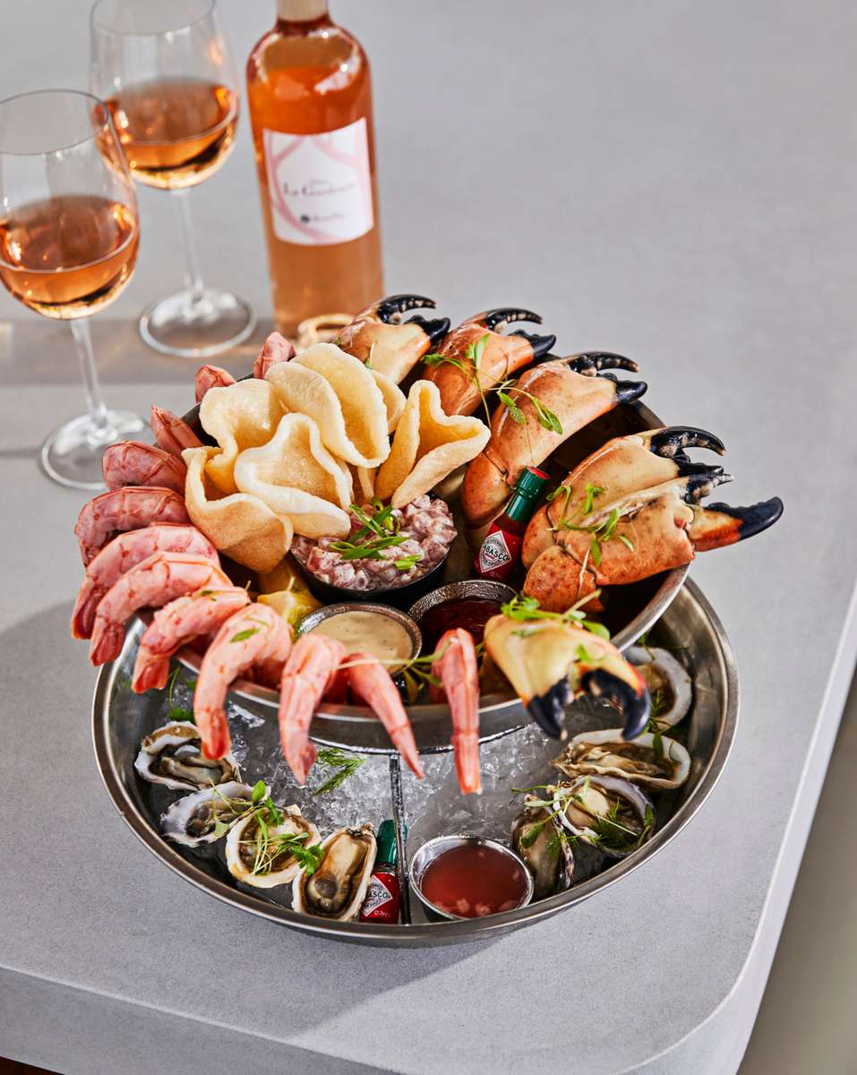 Wine and Seafood Tower