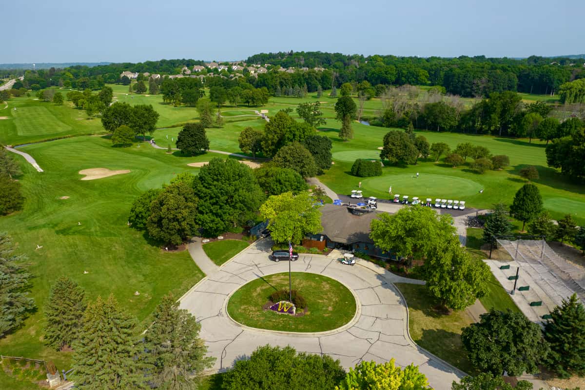 Wanaki Golf Course Aerial View