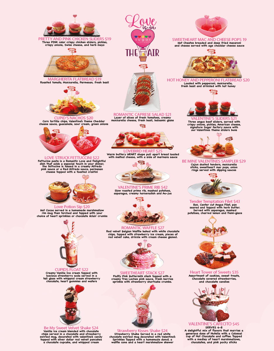 Valentines Menu