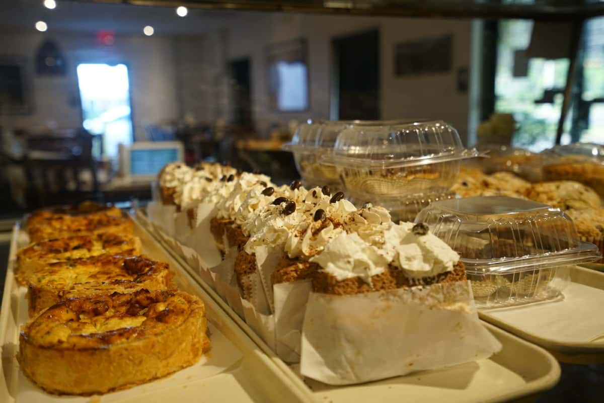 quiche and tiramisu