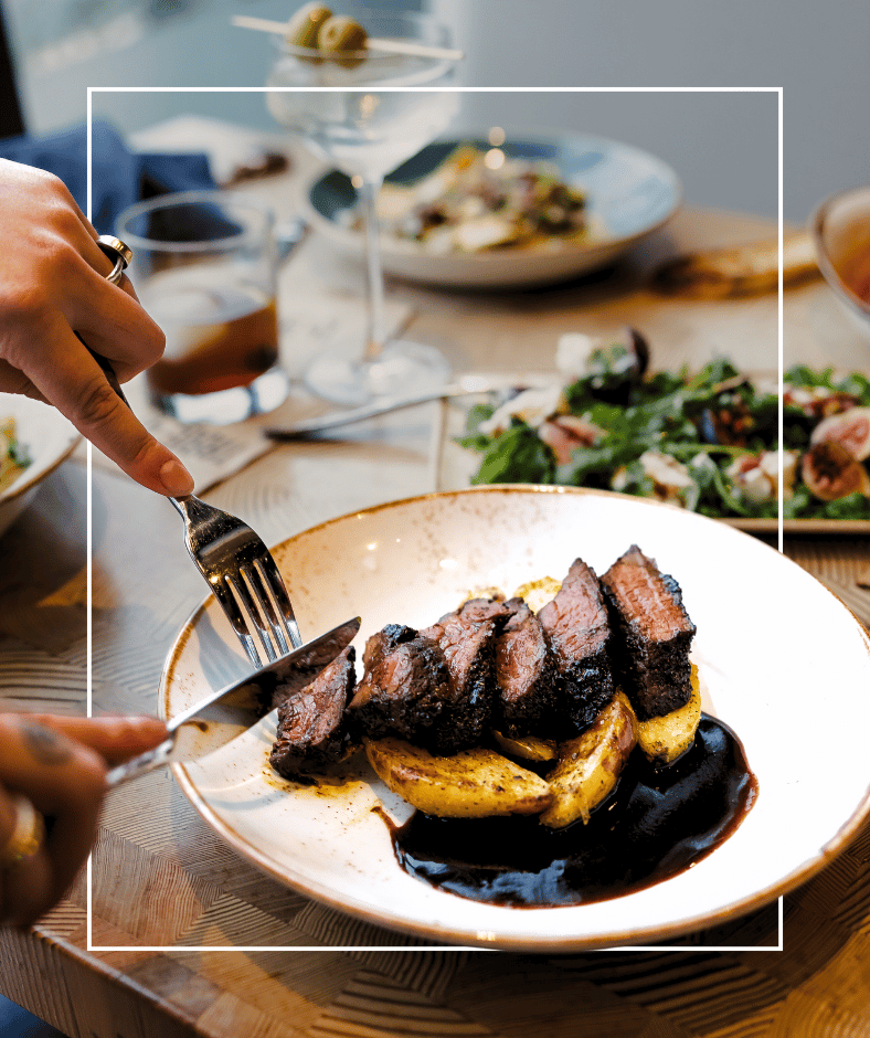 Cutting Steak Dinner Menu