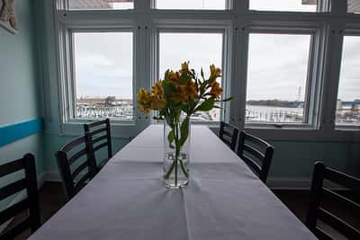 Table with flower