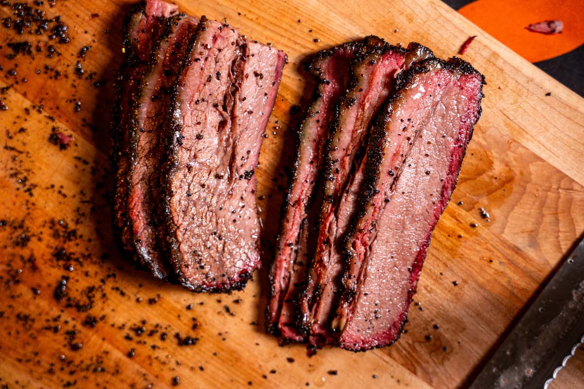 Brisket slices