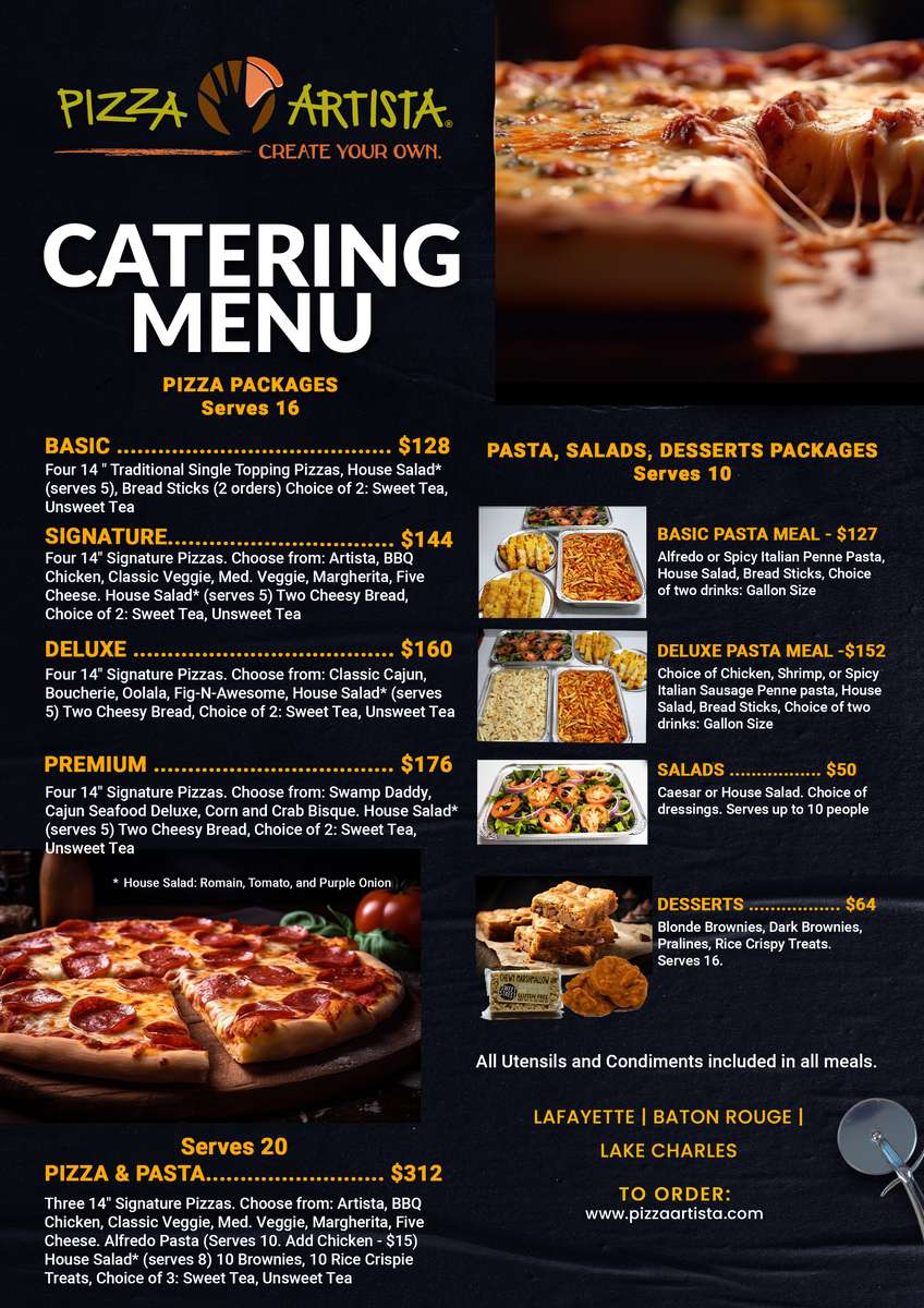 2025 Catering Menu