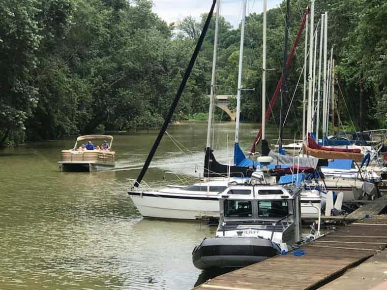 dock with boats
