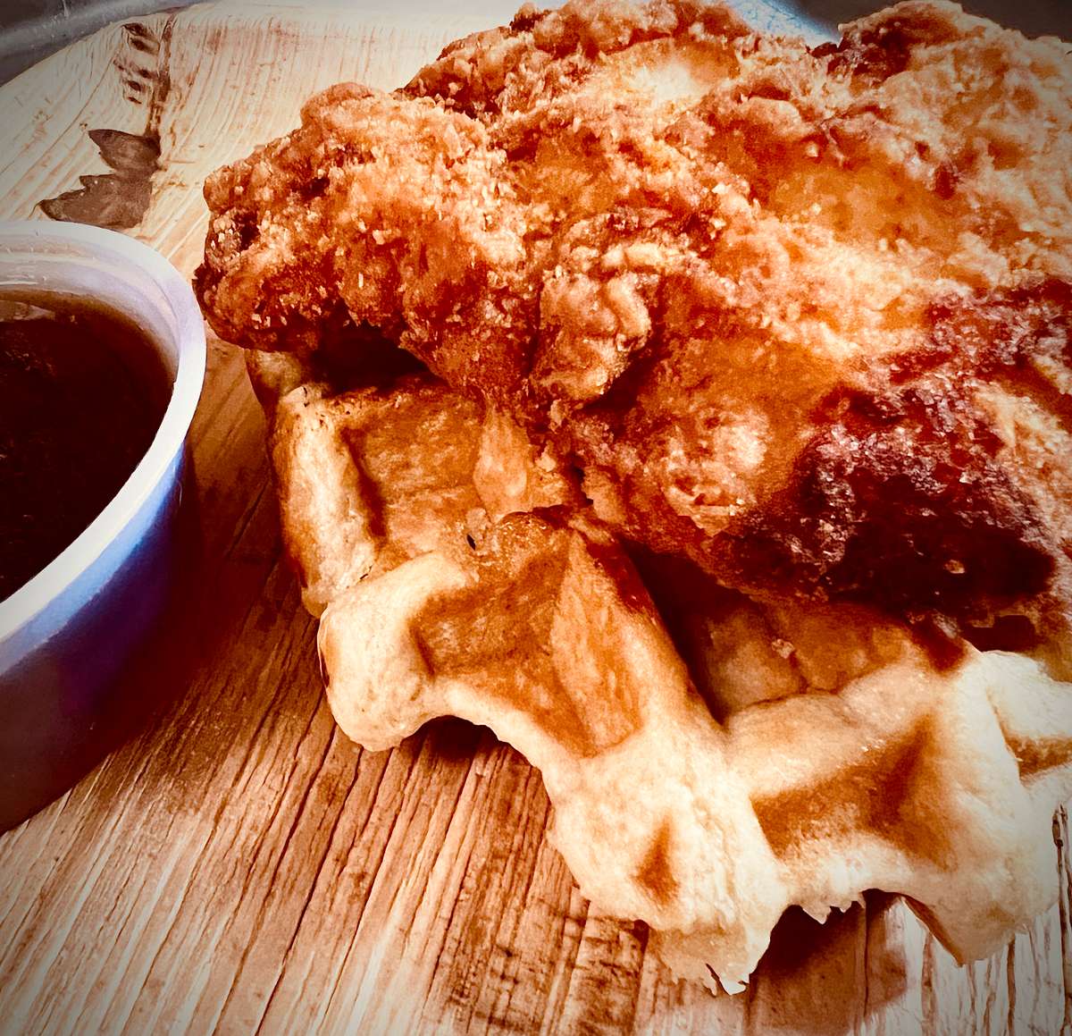 Chicken and waffles