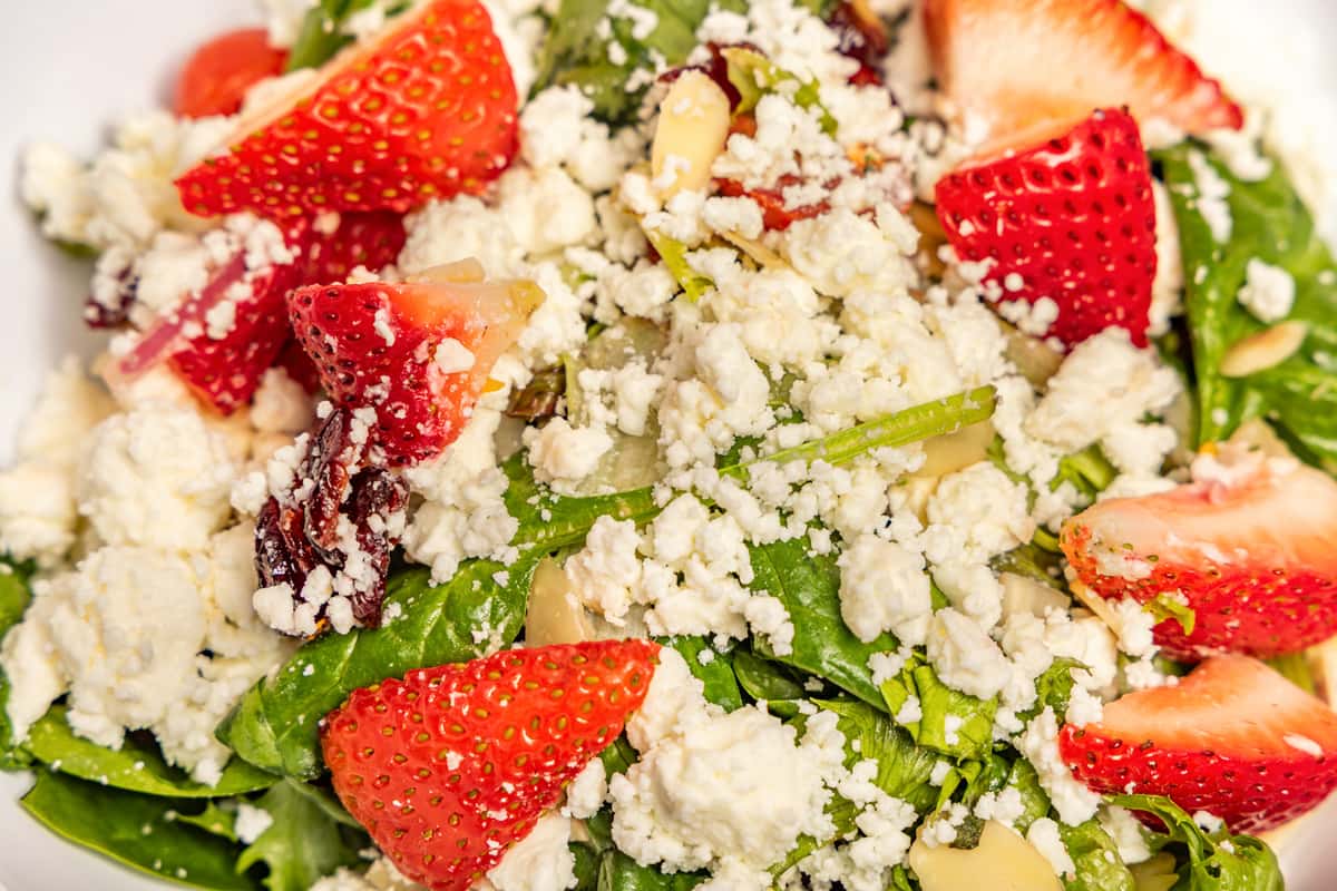 Mixed Greens and Strawberries