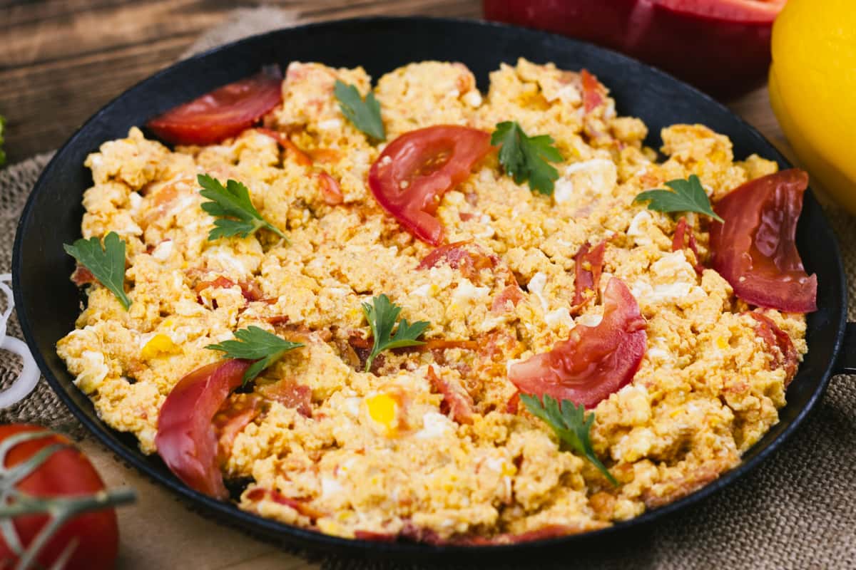 scrambled eggs