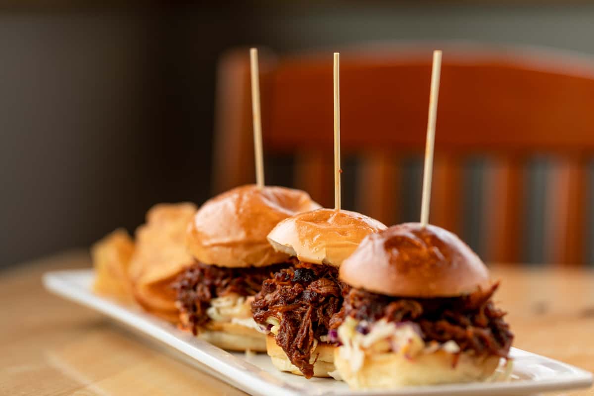 Pork Sliders Pulled Pork Recipe With Bbq Sauce Easy Pulled Pork