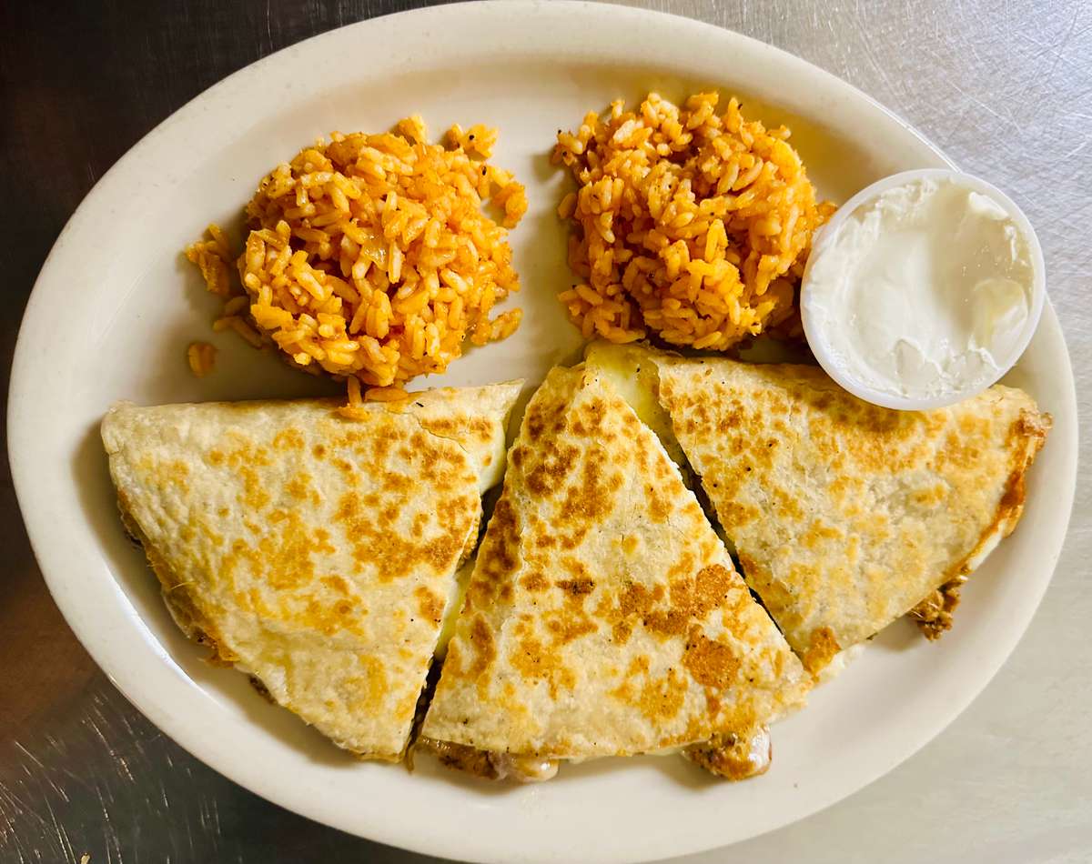 Chicken and Cheese Quesadilla