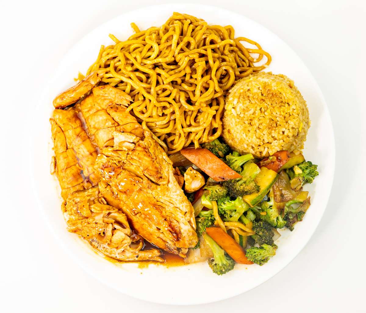 hibachi salmon dinner
