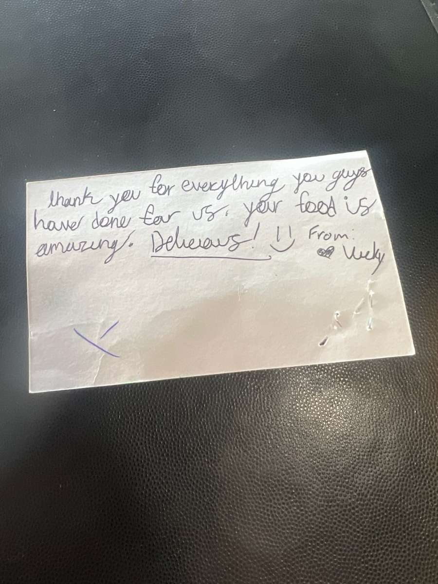 love note from client