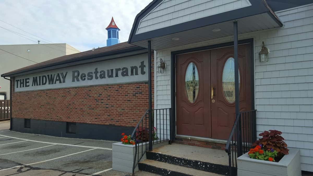 front of store