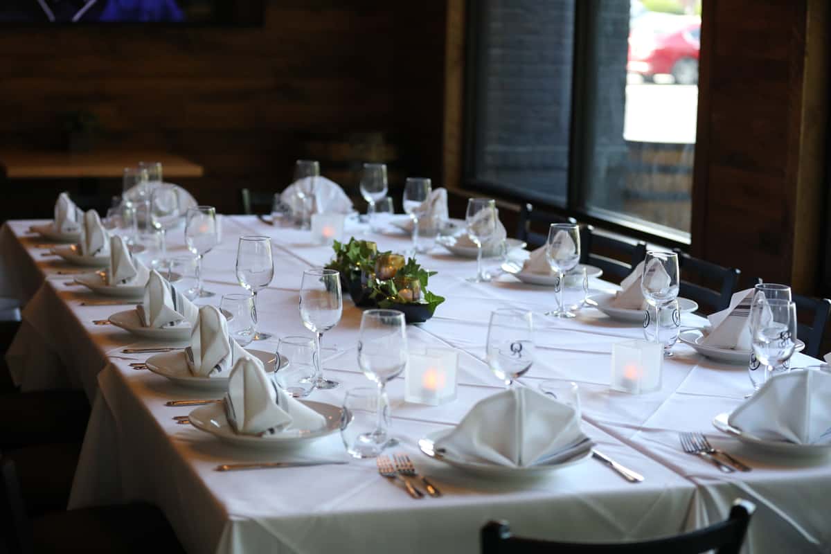 Private event setup interior