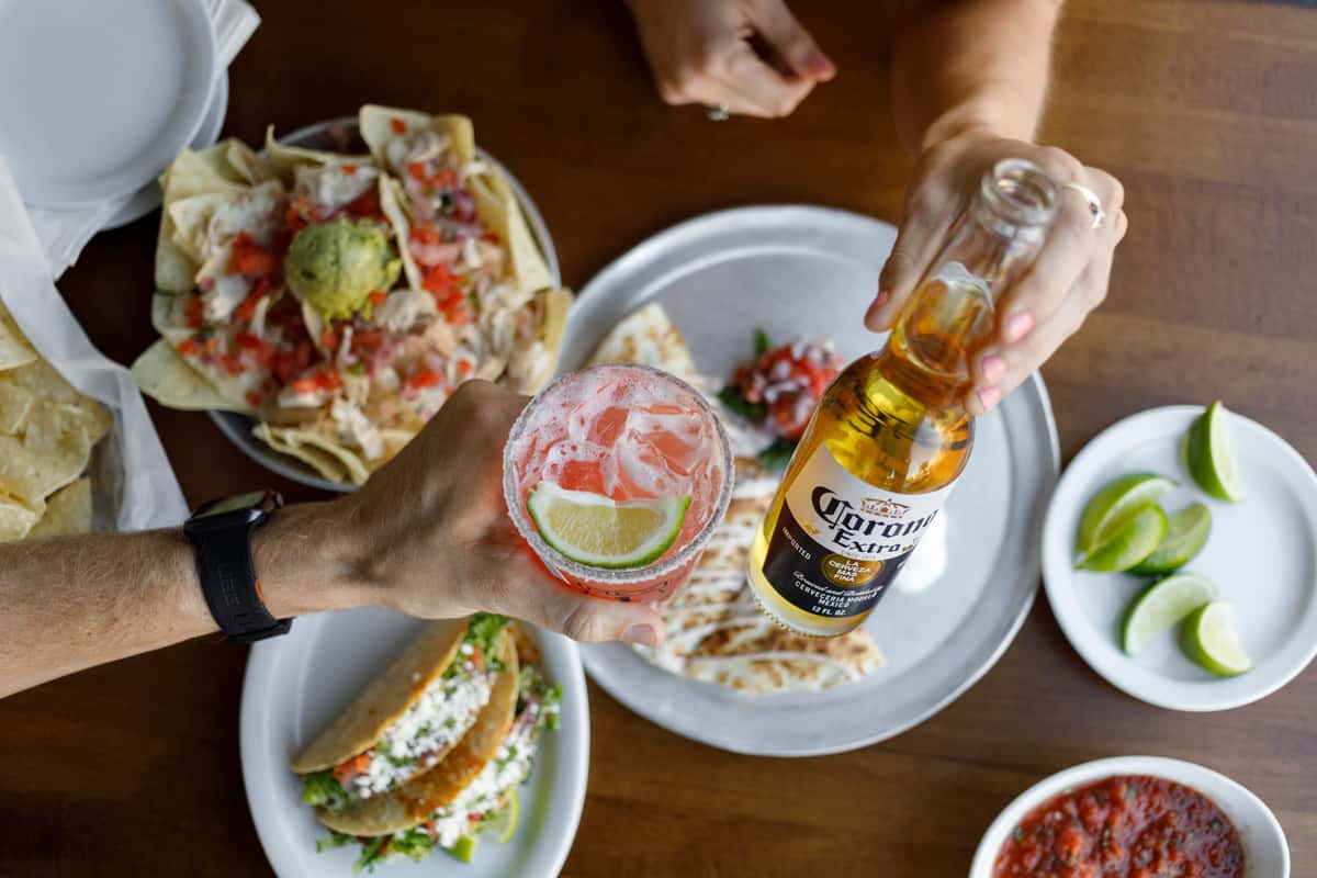 mexican food and beer