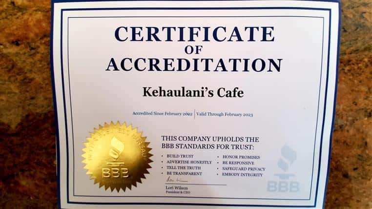 Kehaulani's Cafe