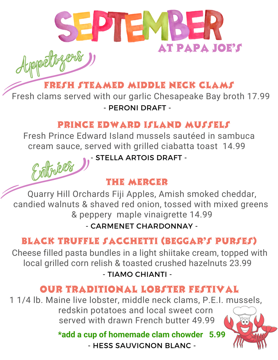 September Specials
