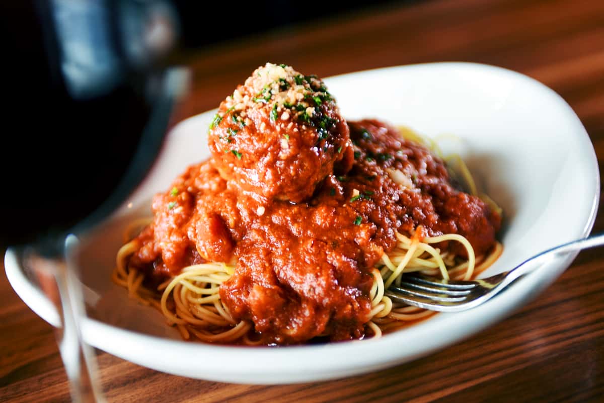 spaghetti and meatballs