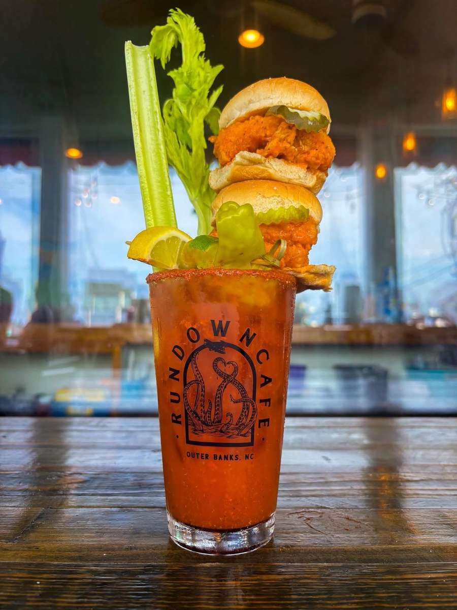 Buffalo Chicken Slider Bloody Mary
