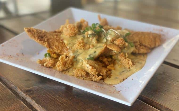 redfish crawfish cream sauce