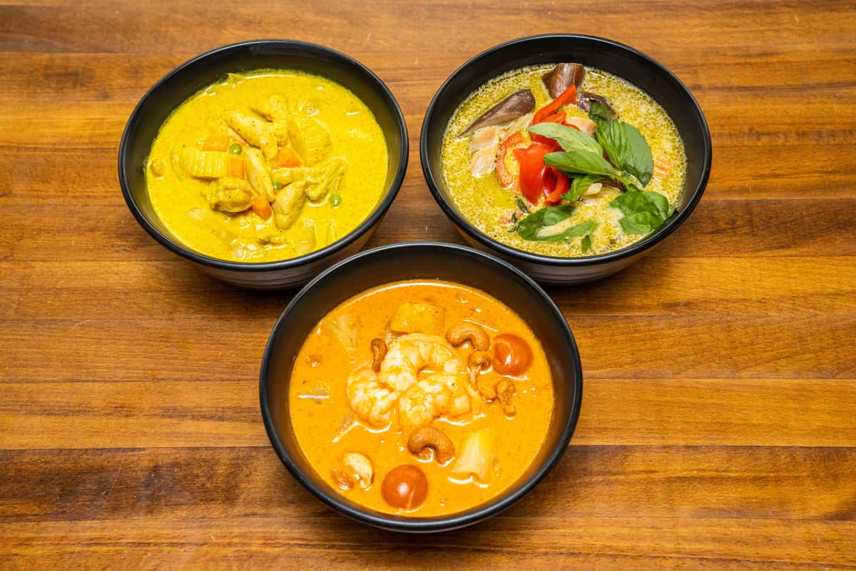 Three Southeast Asian dishes