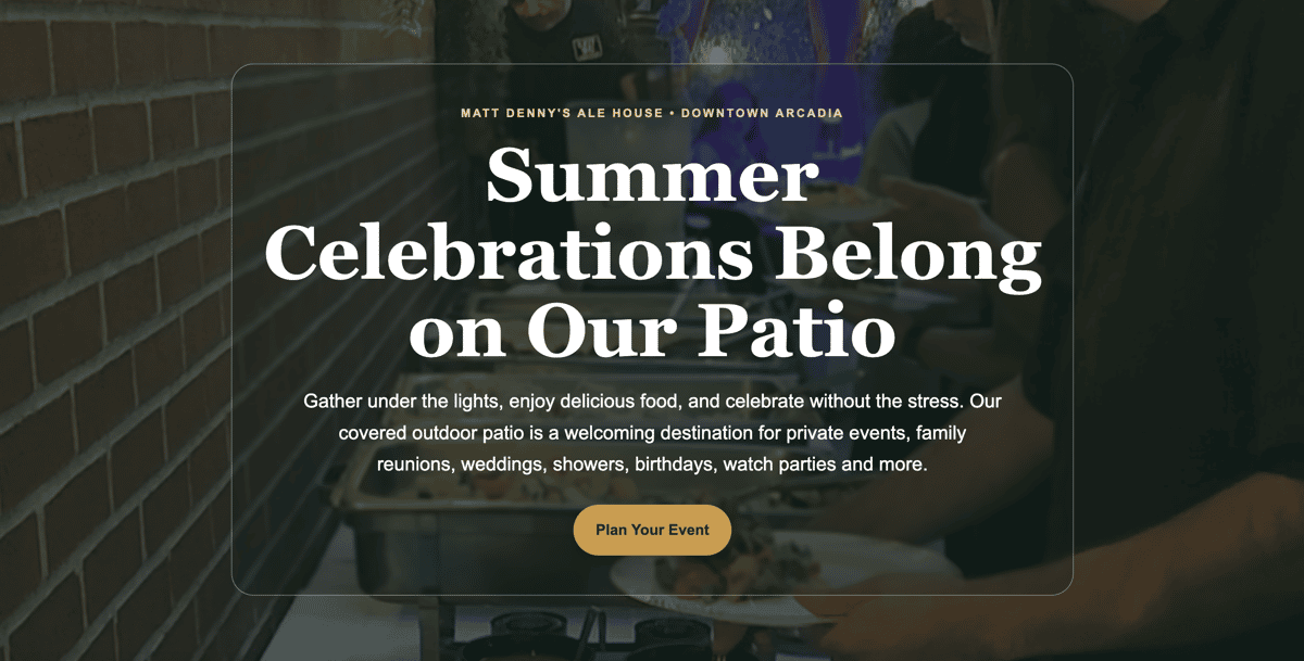 Celebration on Our Patio