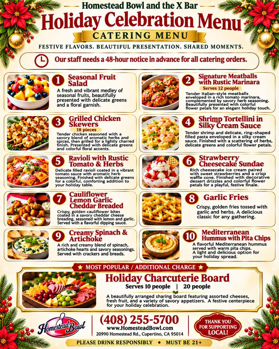 HOLIDAY CATERING MENU