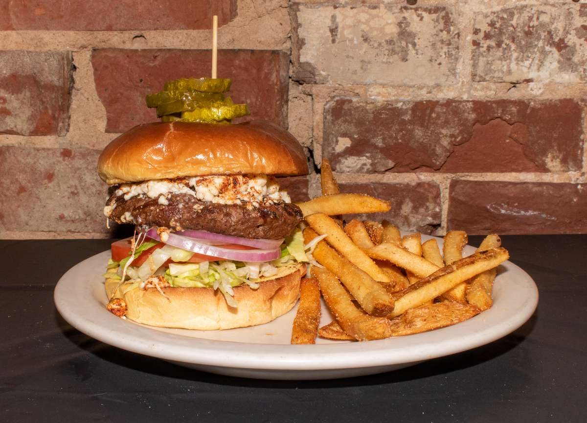Burger and fries