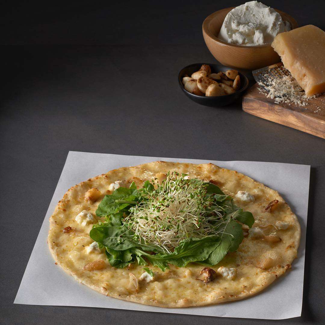 Ricotta Cheese and Roasted Garlic MENU Yellow Cab Pizza Pizza