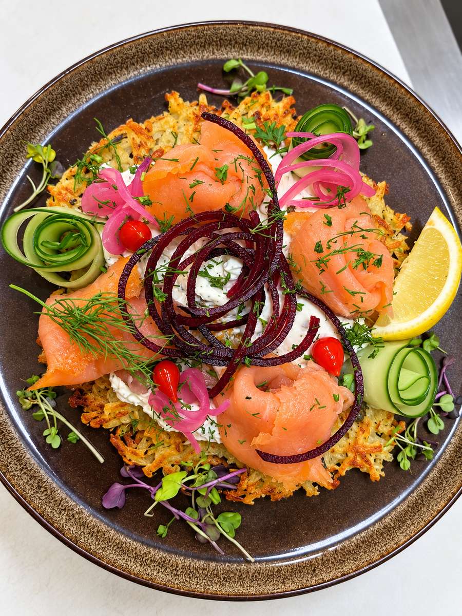 Smoked Salmon Latke
