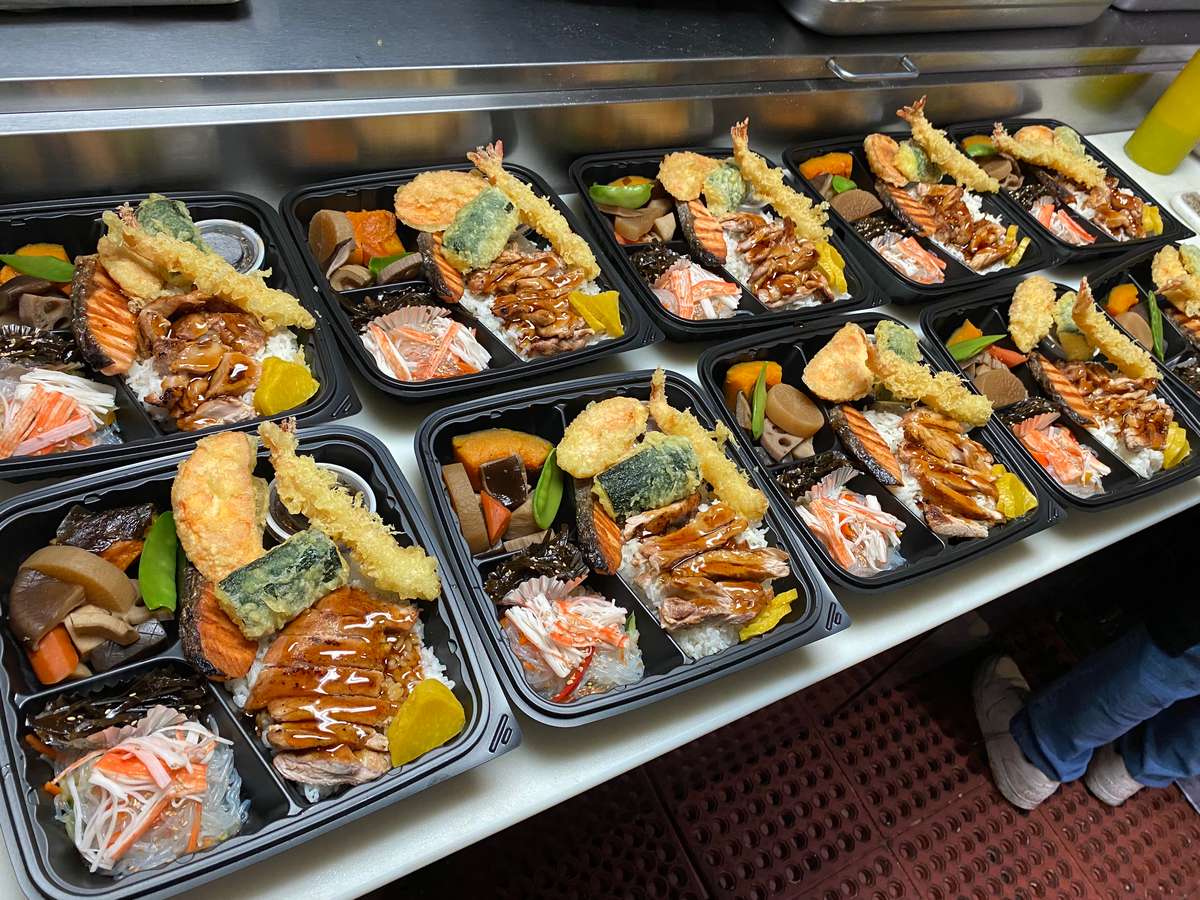 Bento boxes from Bamboo Teri House