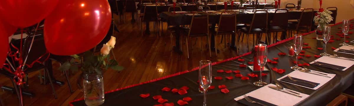 Banquet room for events