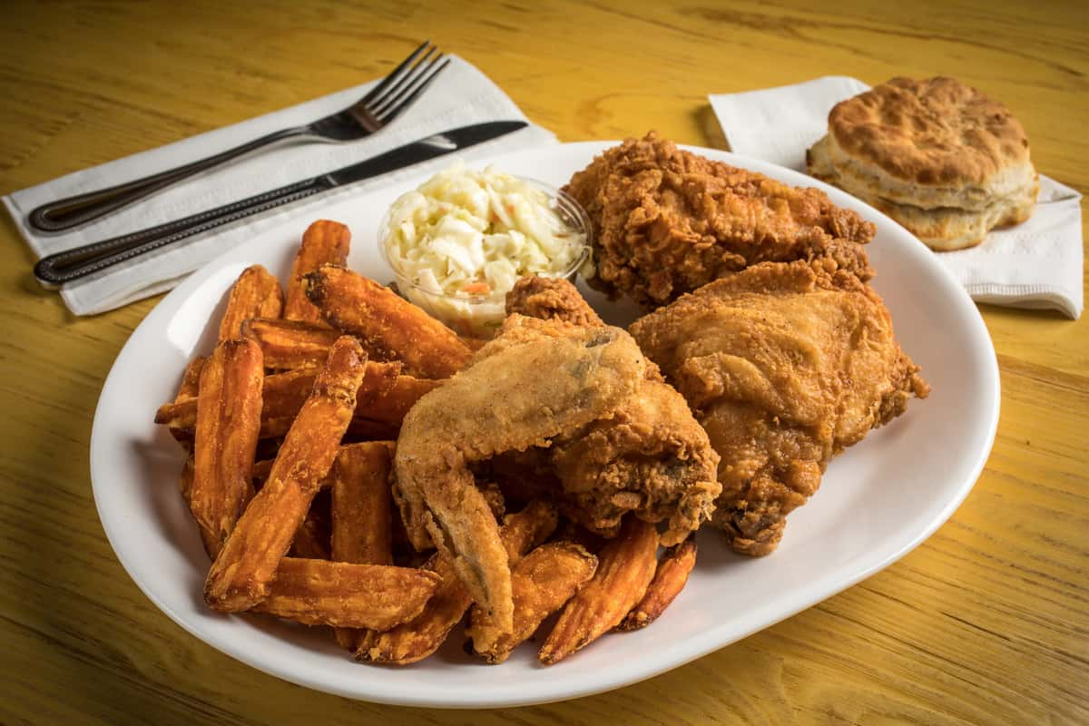 Southern Fried Chicken Dinner - Main Menu - Seafood Sam's, Cape Cod, MA