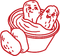 chicken nuggets illustration