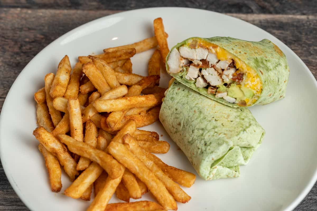 The Best Chicken Club Wrap Recipe (with video) • Bake Me Some Sugar