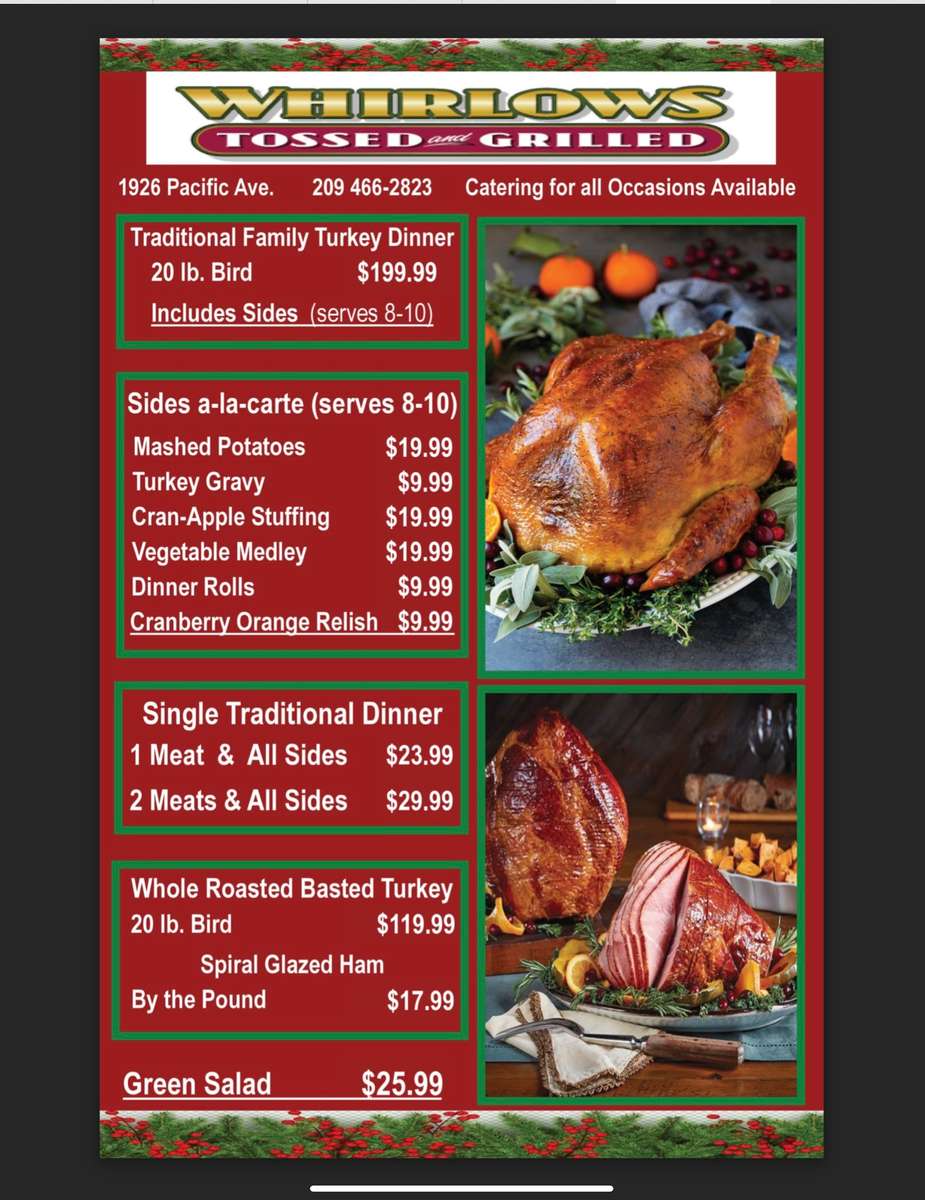 Christmas Dinner & Party Catering 466-2823