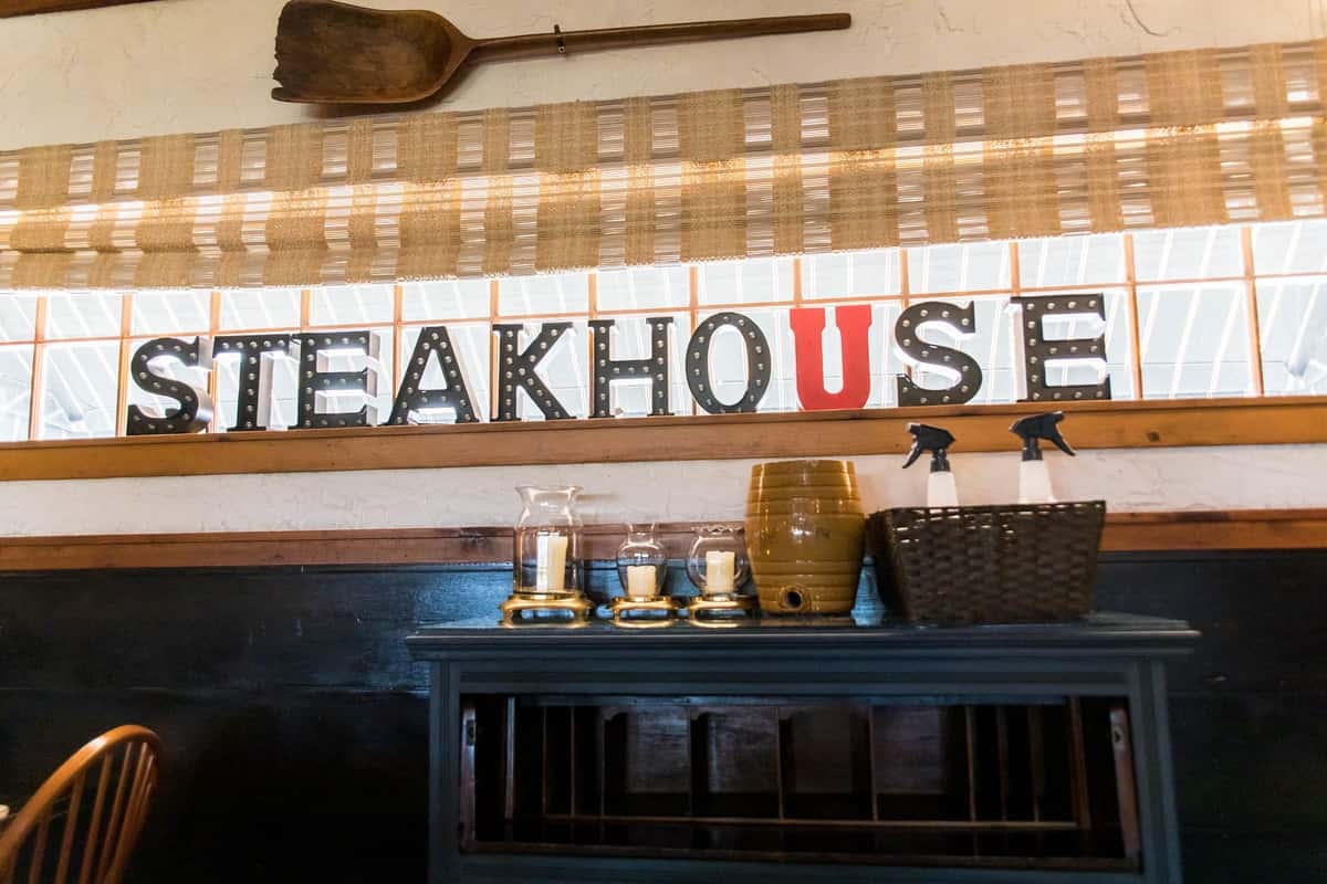 steakhouse sign