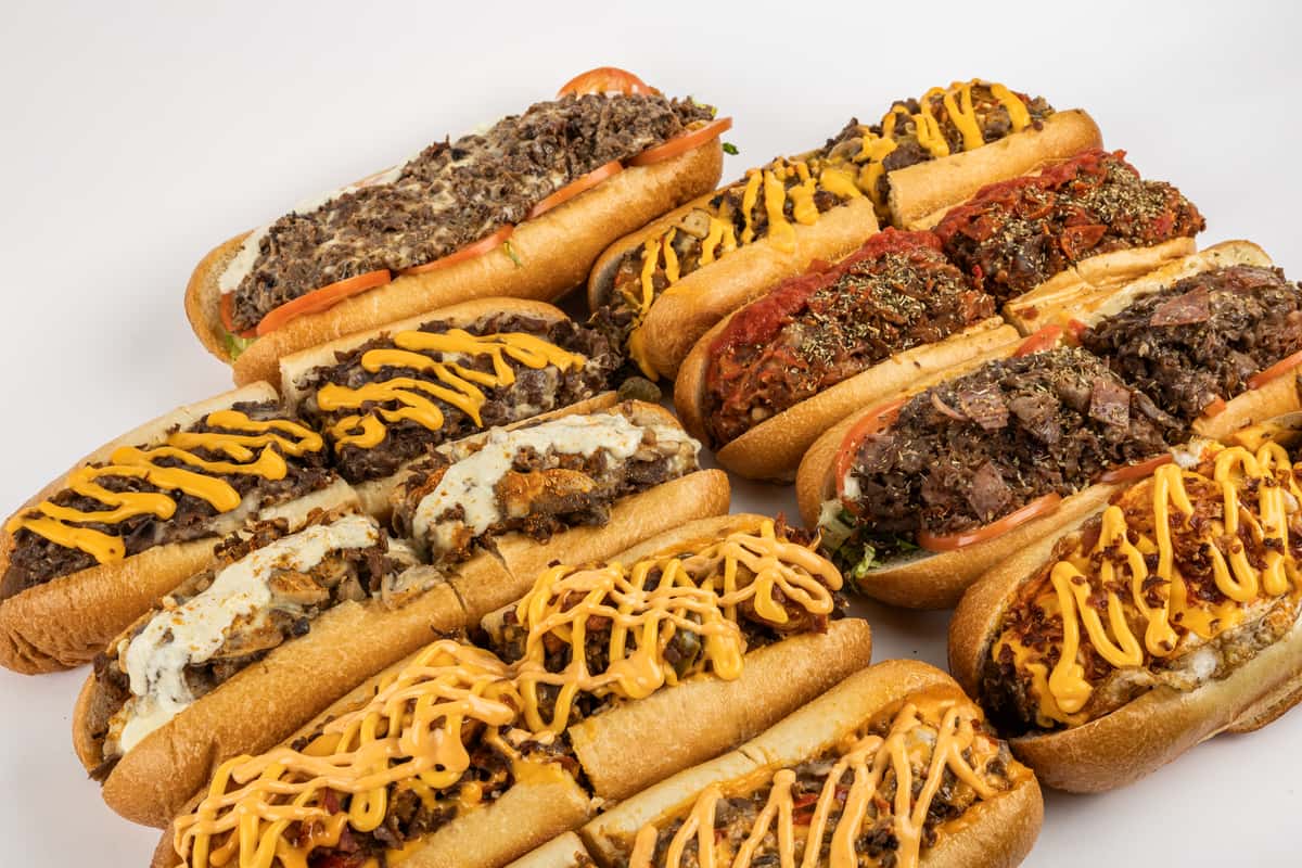 variety of hoagies