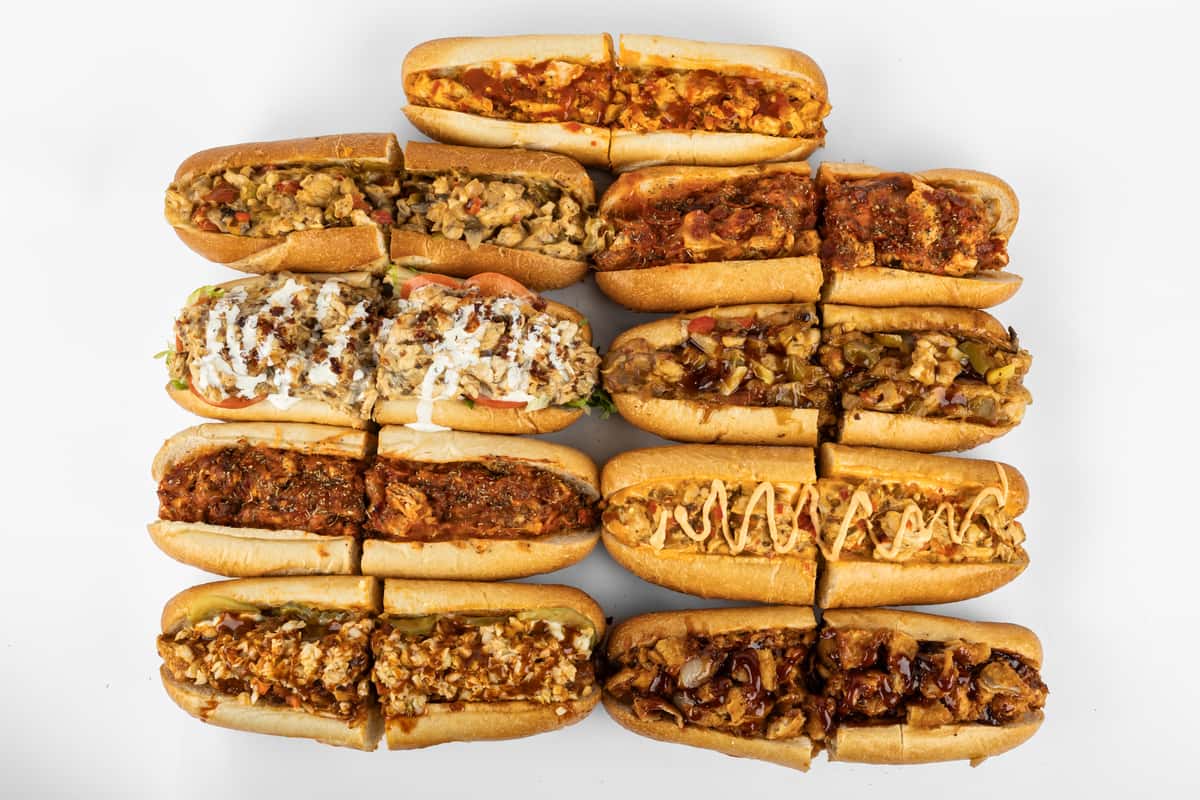variety of hoagies