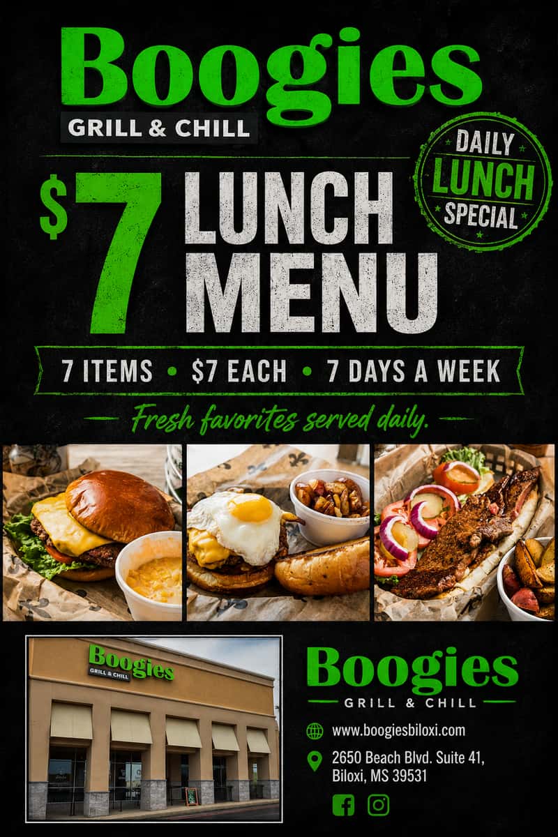 Events - Boogies Grill & Chill – Bar & Grill in Biloxi, MS | Pub Food ...