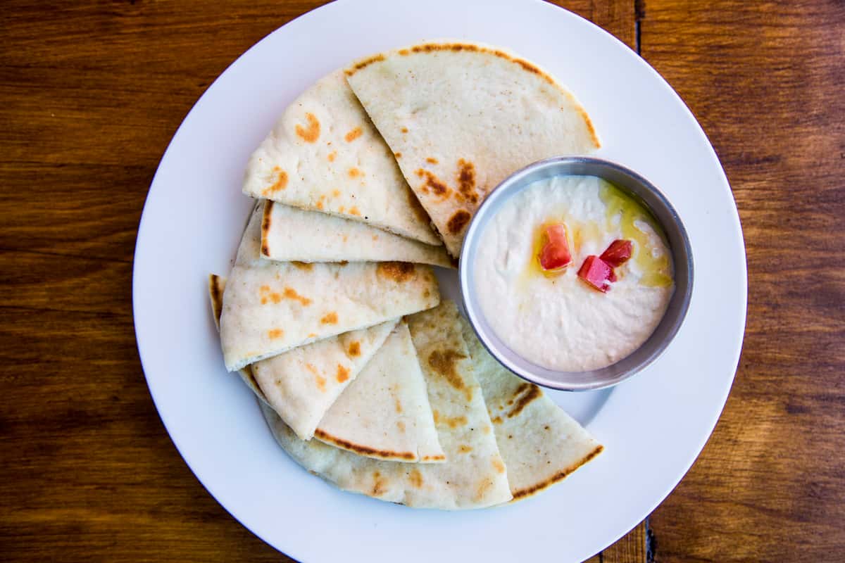 hummus and pita
