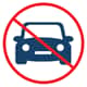 No vehicles on grass