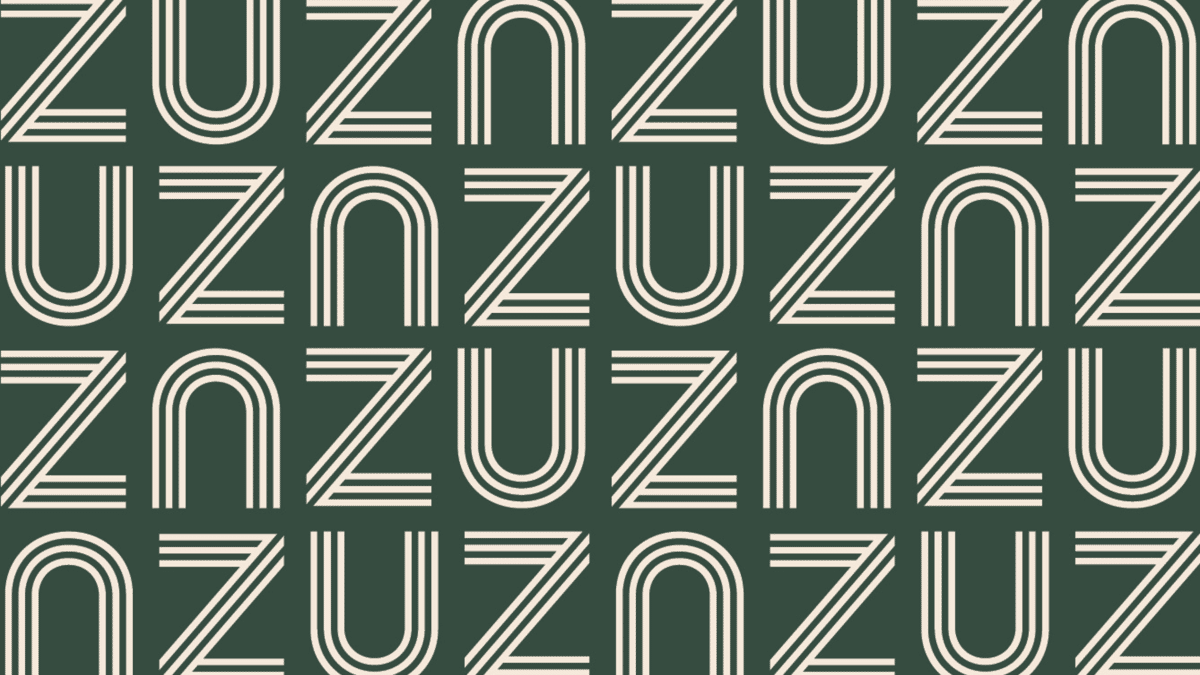 Cafe ZUZU Green Pattern