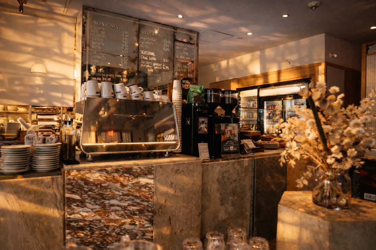 warm cafe photo