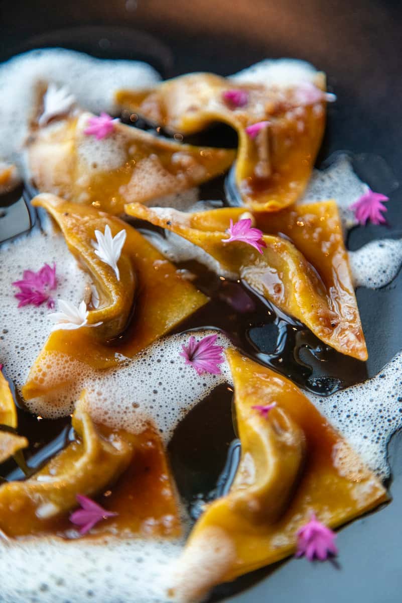 Artfully plated dish at 71Above — one of the best restaurants in Los Angeles featuring California cuisine with locally sourced ingredients