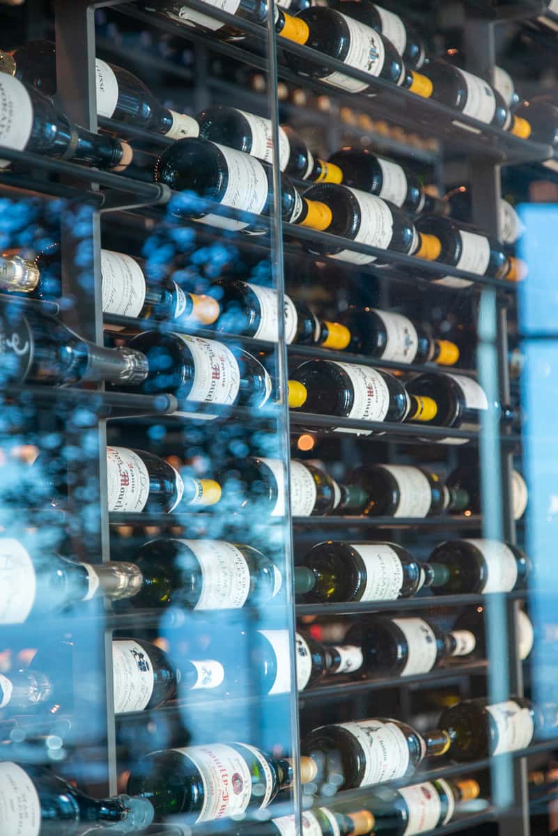 Extensive wine collection at 71Above restaurant in downtown Los Angeles