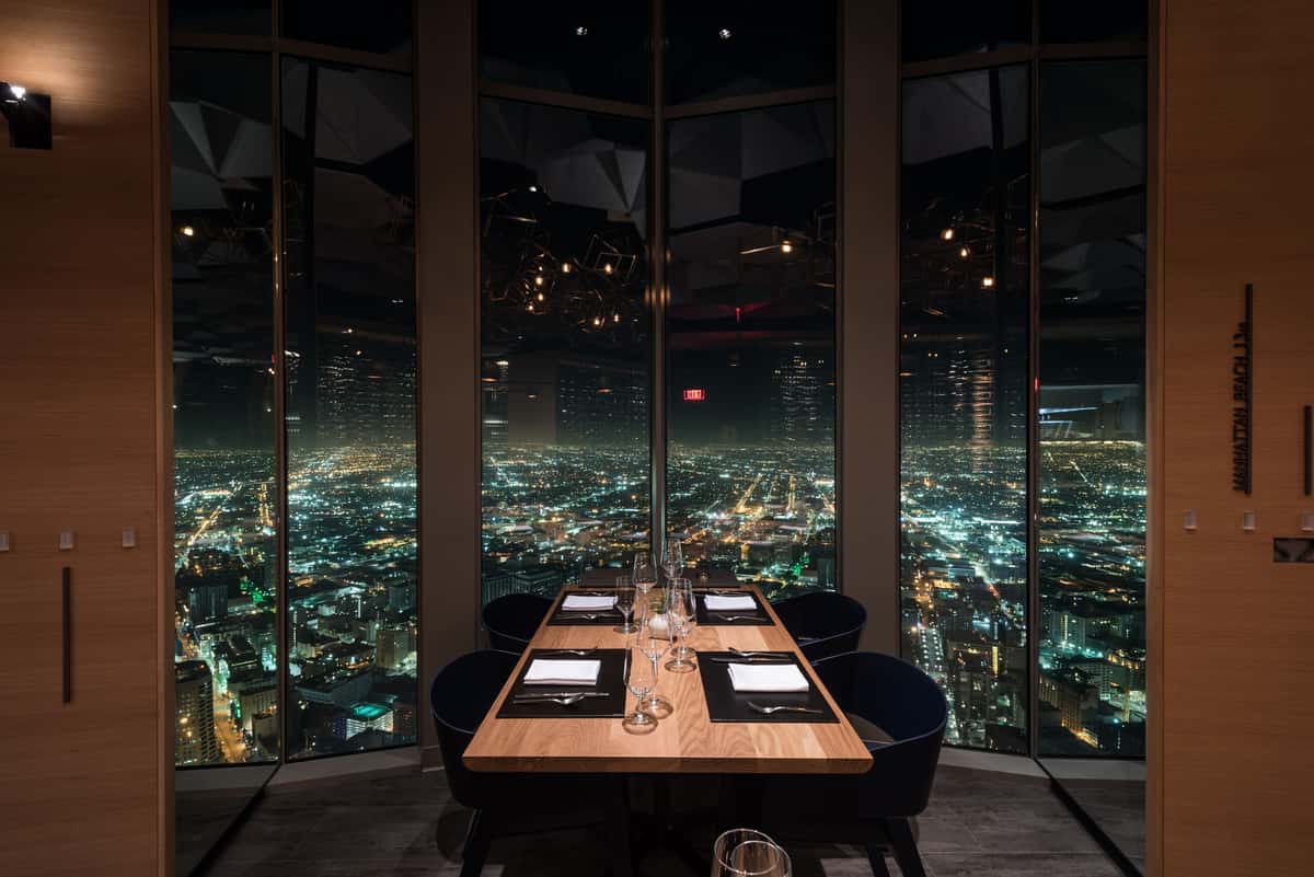Looking for a romantic dinner in Los Angeles? Discover 71Above — fine dining 71 floors up, with candlelit tables and breathtaking skyline views.