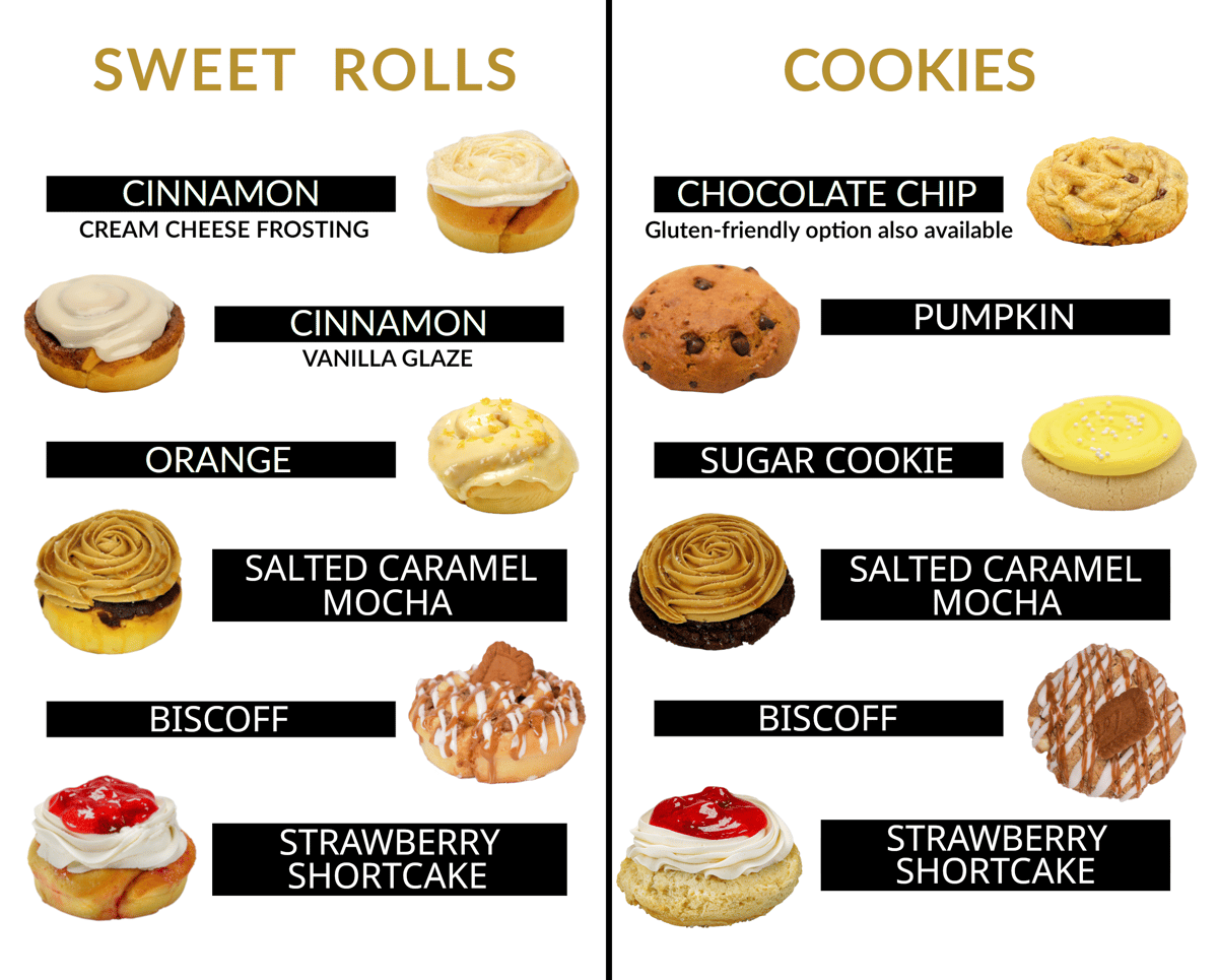 bakery goods list